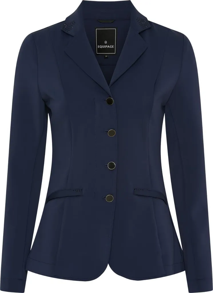 Veste Monroe Equipage bleu marine cintrée pour concours hippique 36