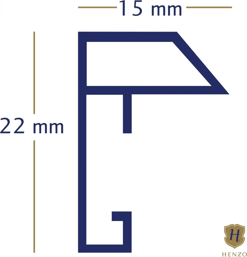Offerta Cornice Henzo 50x70 Grigio Metallizzato + Passepartout 40x60 - 3