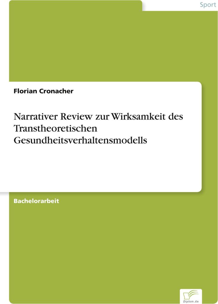 Narrativer Review zur Wirksamkeit des Transtheoretischen Gesundheitsverhaltensmodells