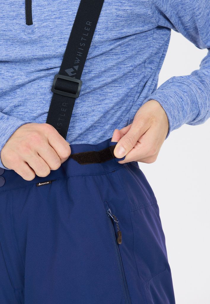 Outdoor Skihose WHISTLER Damen Skihose 'Drizzle' - Wasserdicht (10.000mm) Mit Verstellbaren Trägern Skihose Mit 10000 Mm Wassersäule