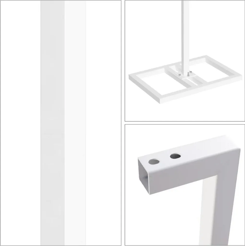 Structure décorative stable pour arche de mariage 3x6m en métal blanc