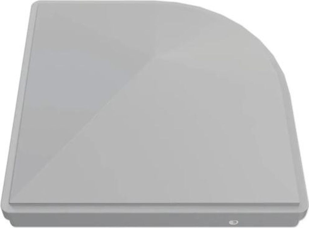 Pfostenkappe Premium Flex halbrund 9 x 9 cm silbergrau