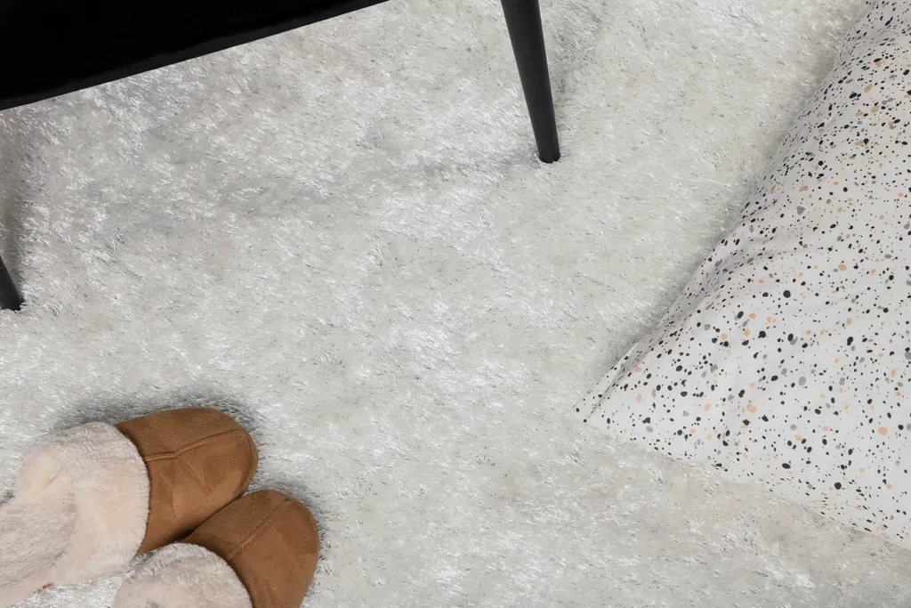 Tapis Mattis Ø200 cm polyester blanc - Douceur et résistance garanties