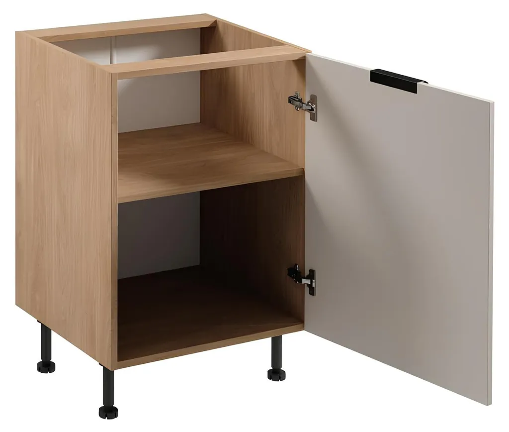 Module de cuisine bas rangement robuste armoire 1 porte chêne clair - 2