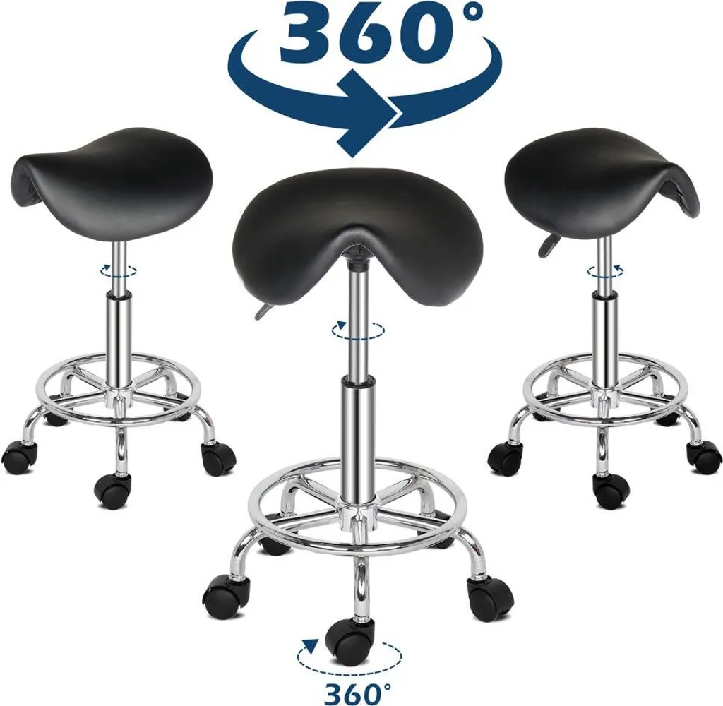 Tabouret de Travail pour Cabinet Médical ou Salon de Coiffure Ajustable