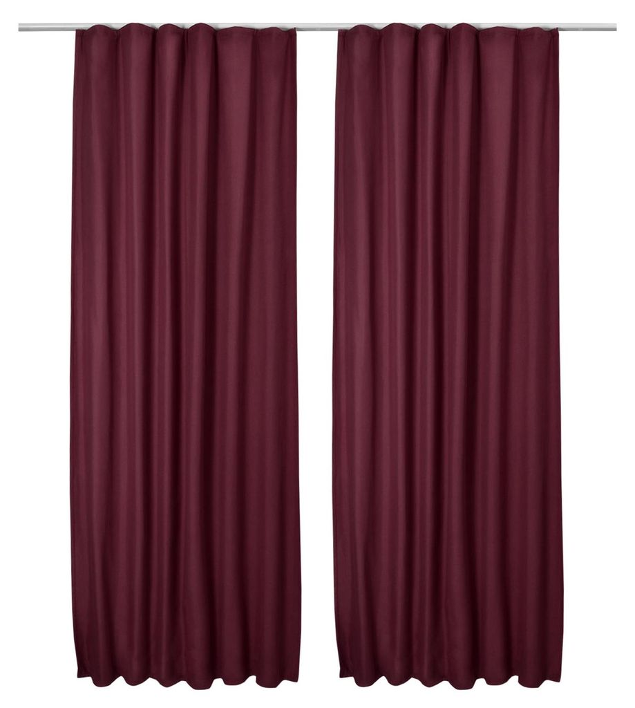 Beautissu Lot de 2 rideaux thermiques Bordeaux Amelie TK, Image du produit 