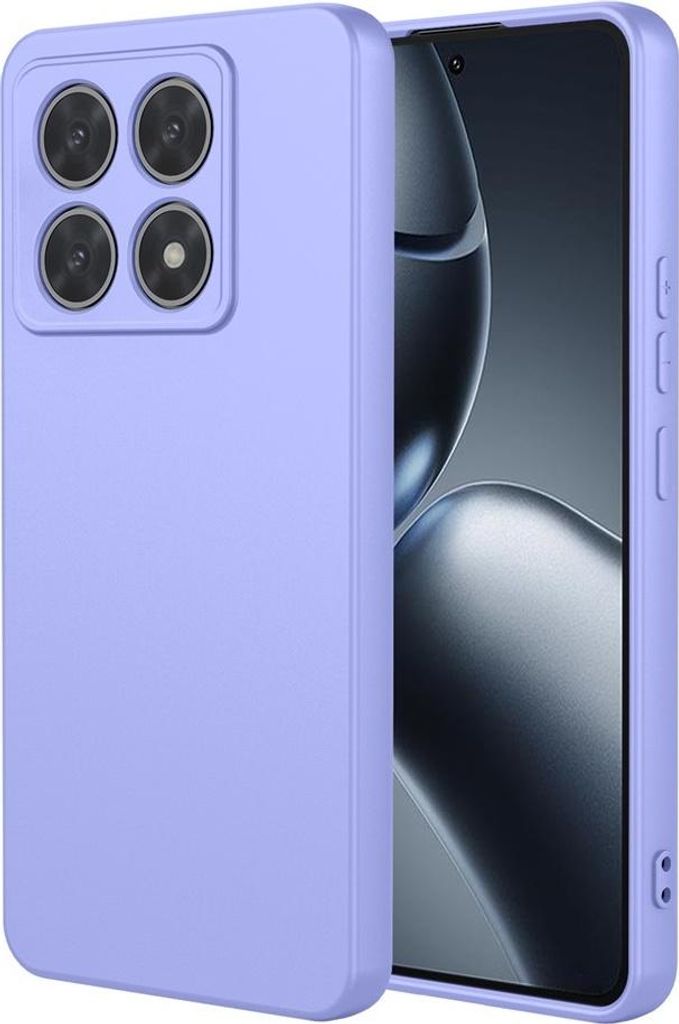 Hülle für Xiaomi 14T Pro - Phonesta Soft Silk Silikon Back Cover - Lila