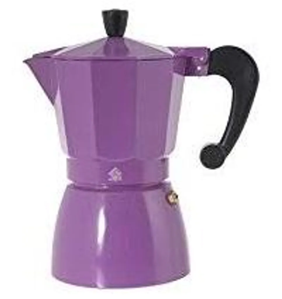 Cafetière italienne 6 tasses Brigitte Color - Aluminium haute qualité