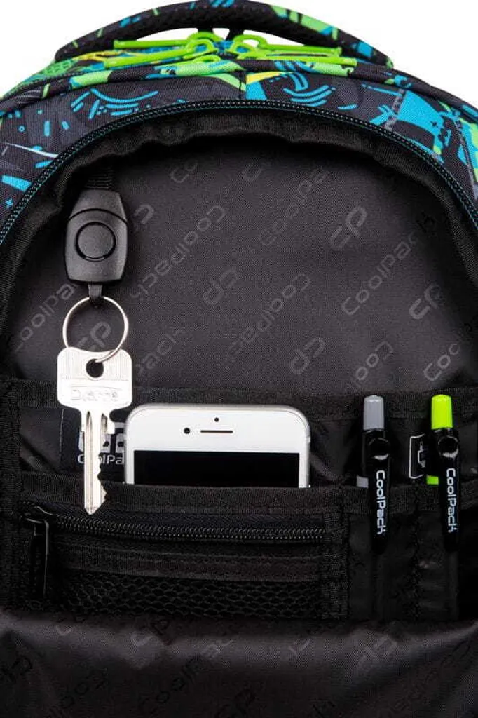 Grand sac à dos collège Coolpack Factor Escape avec compartiments PC 15"
