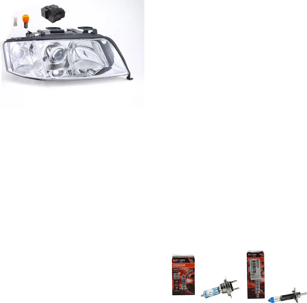 Johns, fari Osram Night Breaker Laser adatto per Audi A6 4B 10/99- 07/2001 Re 3B0941295B 1U0941295 4B0941295 4B0941295A 4B0941030N