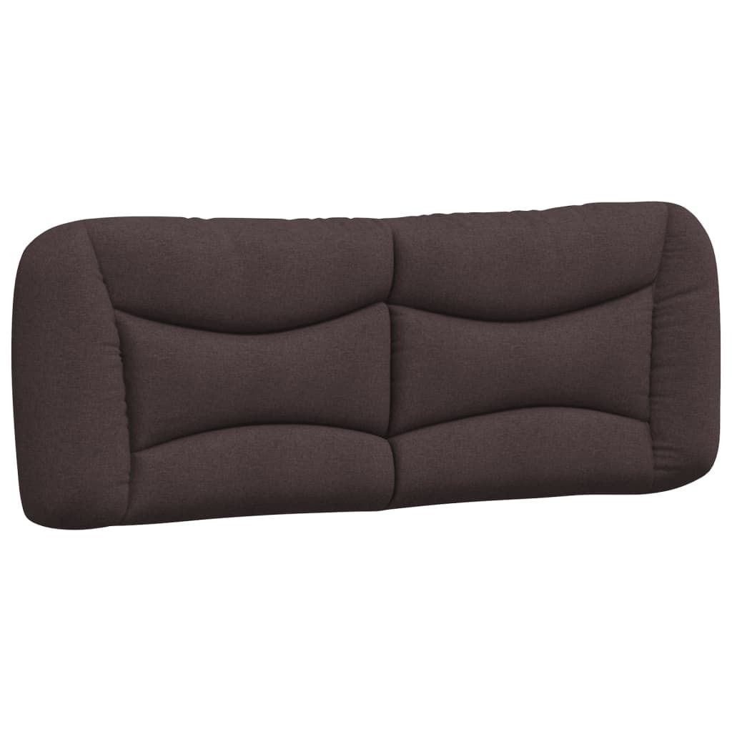 Kopfteil-Kissen "Hvar" Dunkelbraun 140 cm Stoff