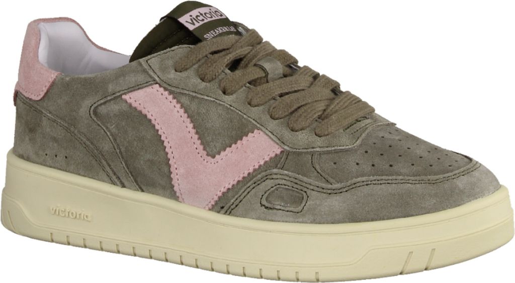 Victoria 125717 Damen Sneaker Leder Kaki (Grün), Wechselfußbett - Damenschuhe Top Trends, Grün, leder