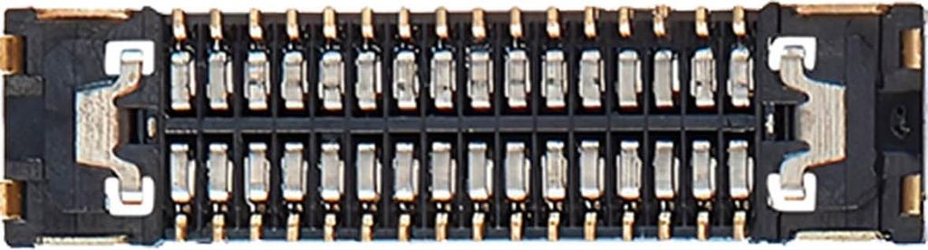 Clappio, FPC-Steckverbinder 32-Pin für iPhone 15 Serie, Schwarz