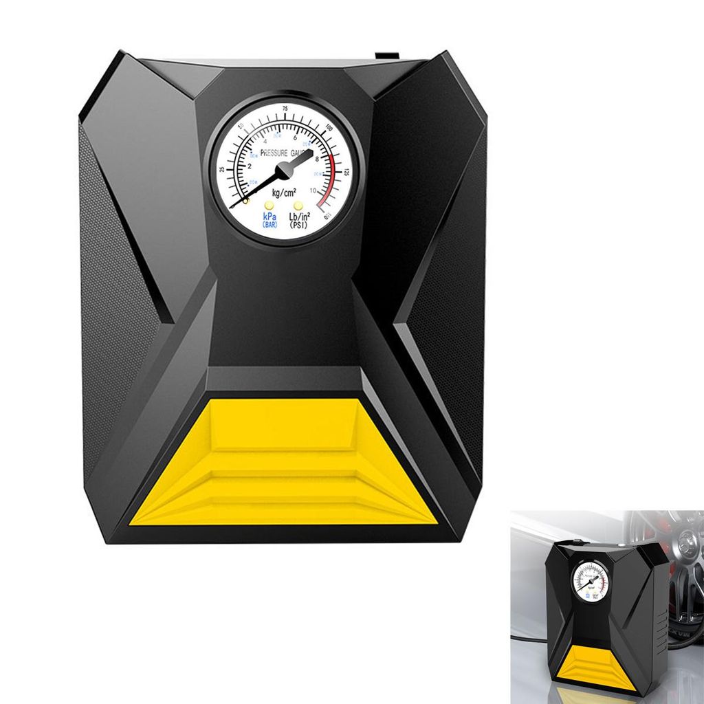 Elektrische Luftpumpe, tragbarer Mini-Kompressor 60 W, 4000 mAh Akku, 7,4 V, LCD-Display – ideal für Luftmatratzen & aufblasbare Artikel