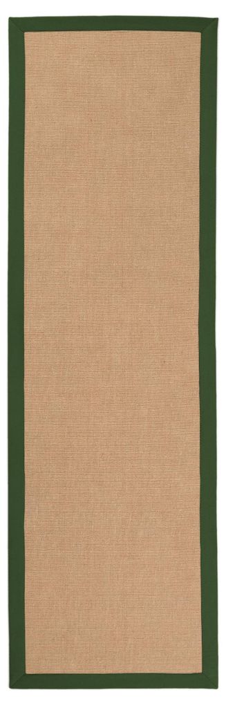 carpetfine Tapis couloir Sisal Vert 75x300 cm | Tapis Image du produit 
