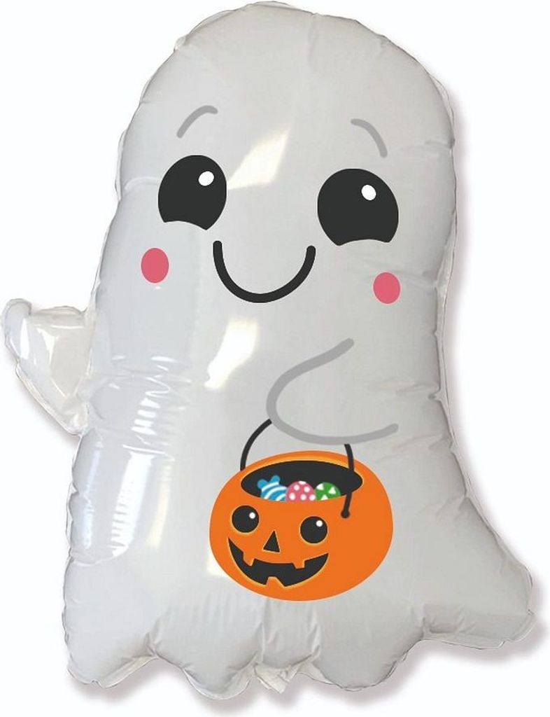Halloween Bucket Geister-Folienballon 75 cm (WP)