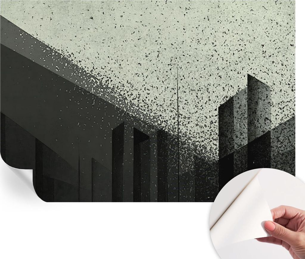 Selbstklebende Wandtapete - Dekorative Tapete für Wohnzimmer - Klebefolie für Wandbilder - Tapetenfolie für Wanddekoration - 152x104 cm - Stadtg...