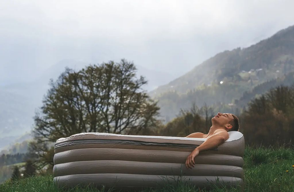 Tubble® Royale Aufblasbare Badewanne - Ambient Taupe - Produktbild 7
