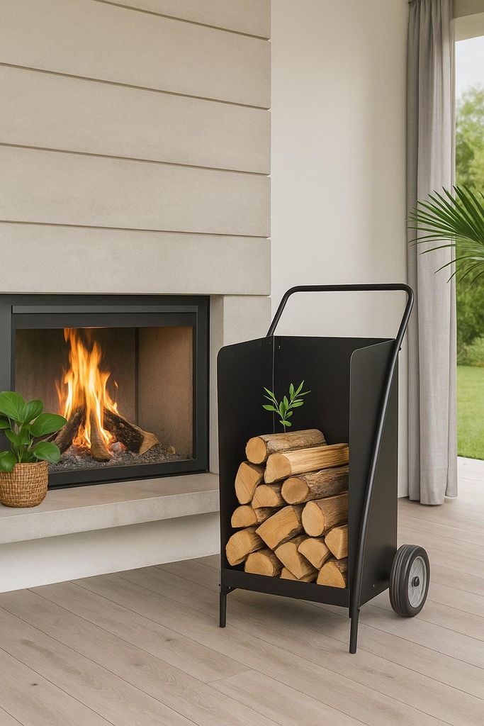 Kaminholzwagen aus Metall Produktbild 