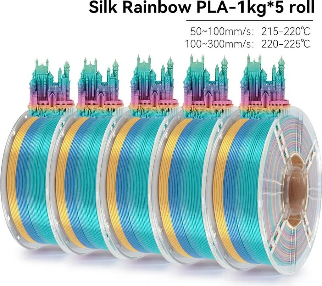 Consommable Impression 3D Filament Multicolore 1.75mm - Format 5kg - 2