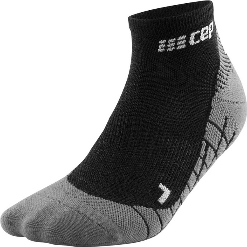 CEP light merino socks, hiking, low cut, black black IV