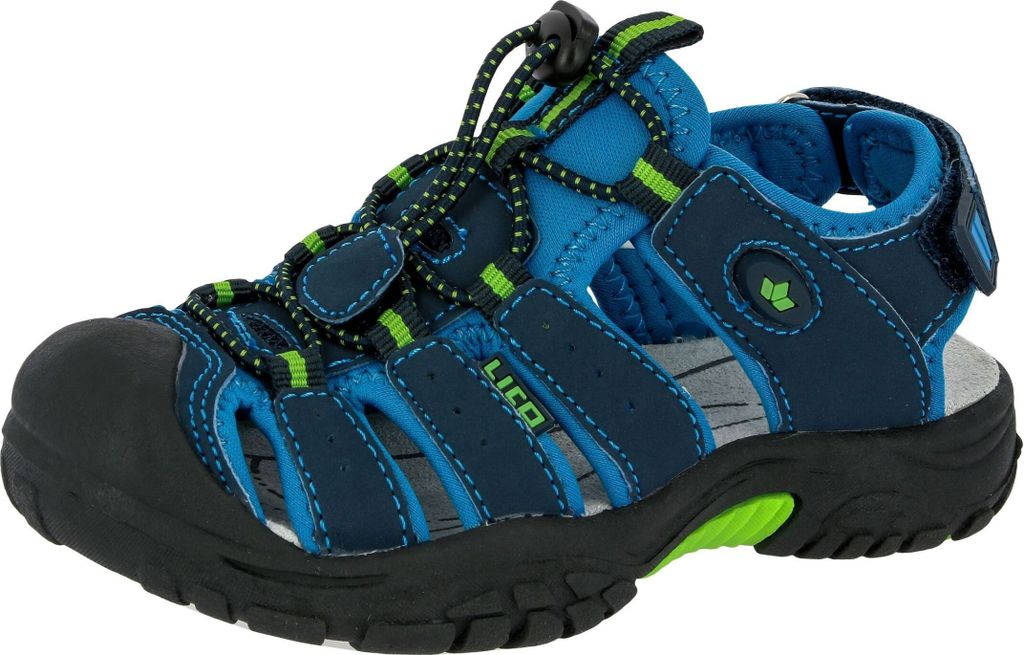 Lico Nimbo coole Jungen Synthetik Sandalen blau, Fersenriemen mit Klettverschluss