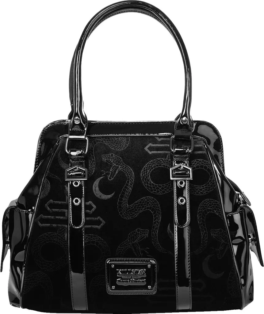 Sac à main KILLSTAR Time Warp en Cuir Vegan avec Cadran Mystique Noir