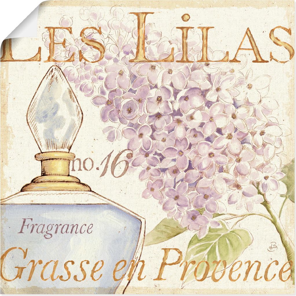 ARTland Poster Blumen und Parfum IV Größe: 40x40 cm