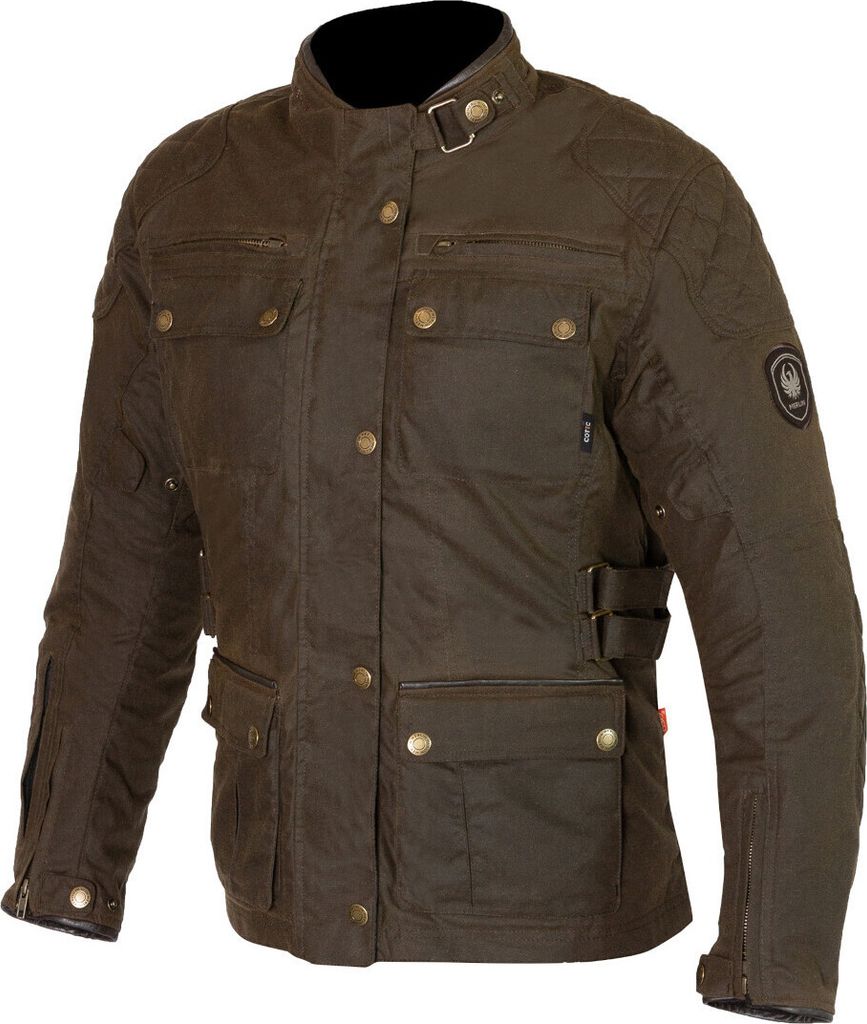 Merlin Harriet II Damen Motorrad Textiljacke, braun, M Produktbild 