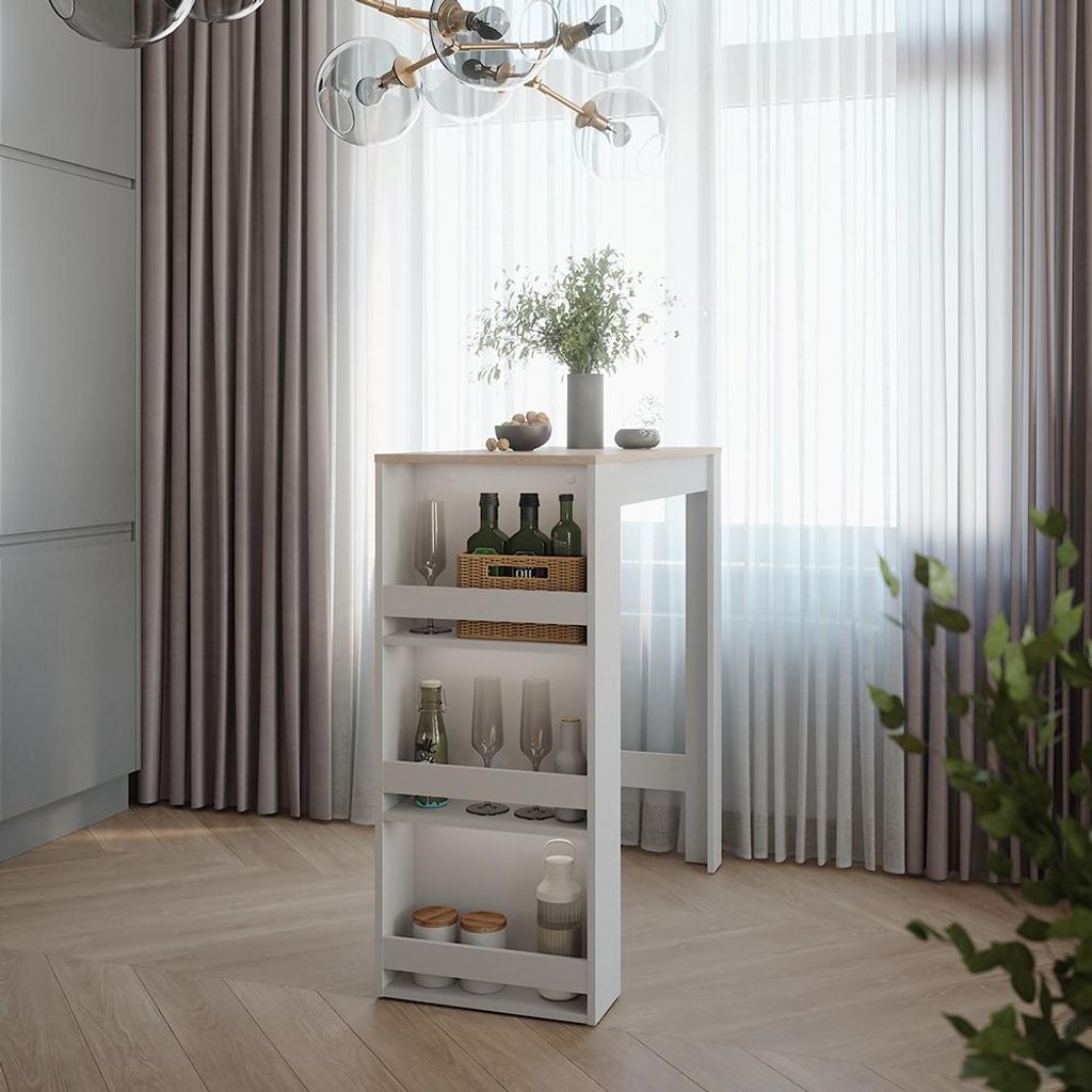 Vicco Bartisch Repose, 45 x 110 cm, Weiß/Sonoma