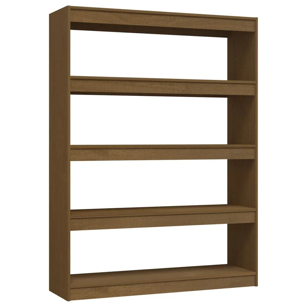 Parete Divisoria in Legno Massiccio 100cm | Libreria Aperta Pino