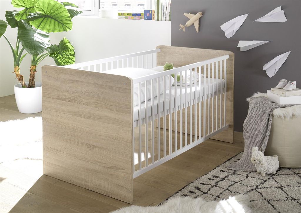 Babybett Kinderbett Babybettchen Gitterbett Juniorbett Babyzimmer "Floris I"