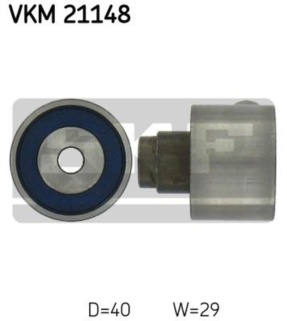 SKF VKM 21148 Umlenkrolle Zahnriemen für VW Golf VII Schrägheck (5G1, BQ1, BE1, BE2) GOLF VI (5K1) Polo Schrägheck (6R1, 6C1) TOURAN (1T1, 1T2)