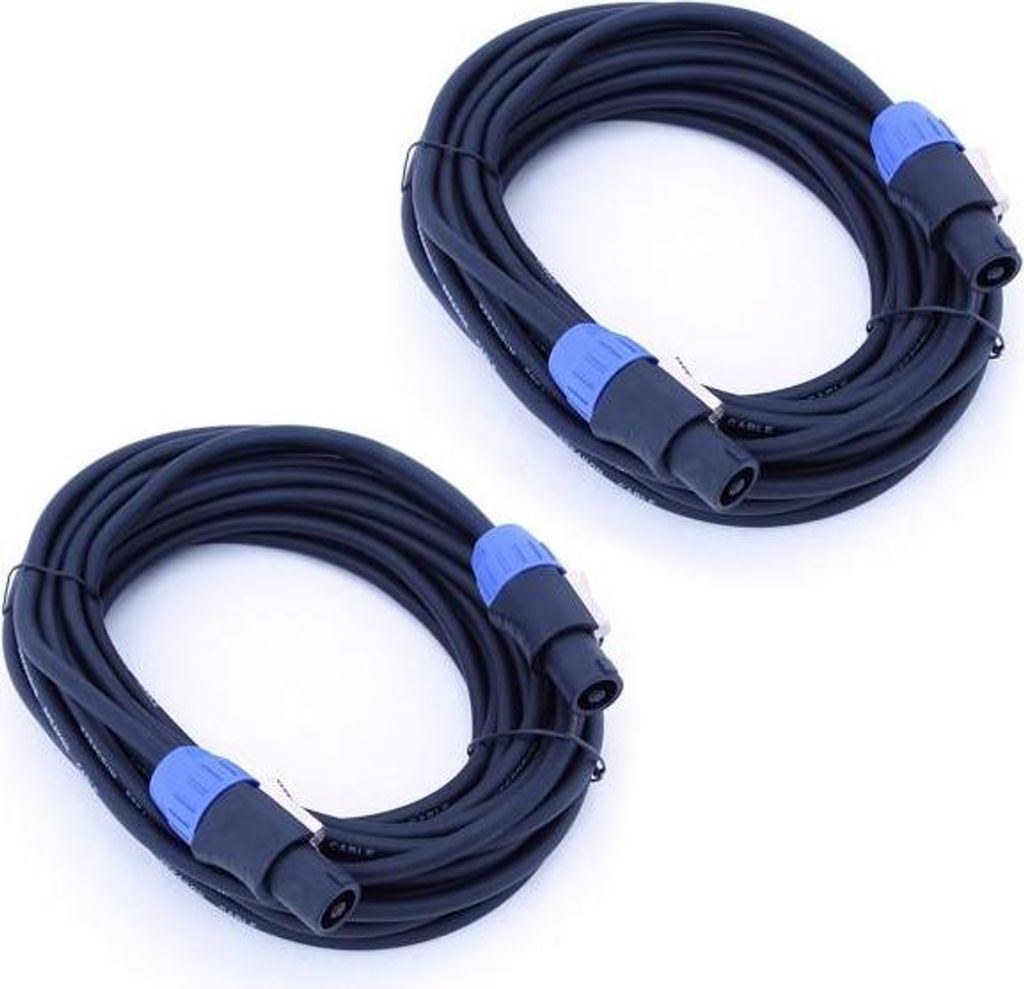 keepdrum SC004 Boxenkabel Speakon 20m 2 Stück