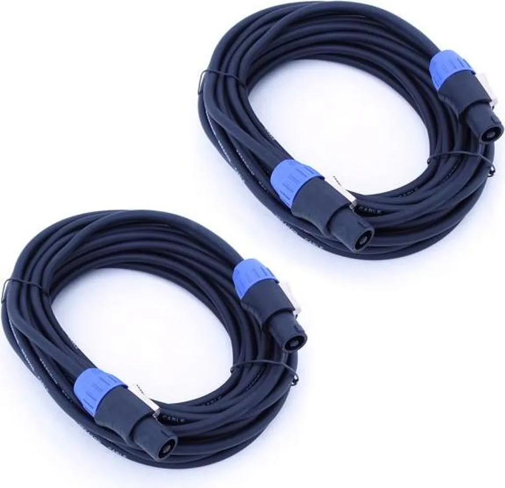 Câble Speakon 20m pour Enceinte de Scène - Lot de 2 keepdrum SC004