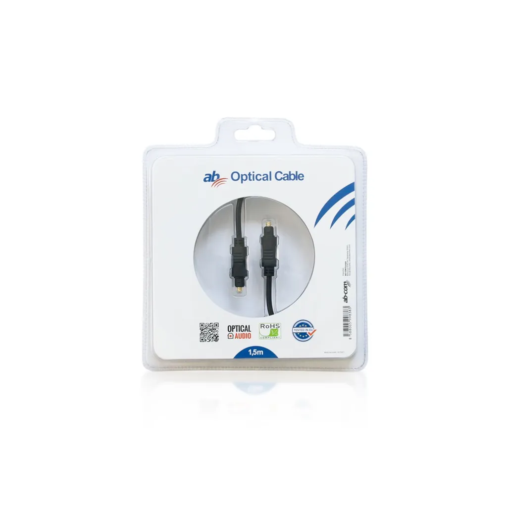 KAB AB OPTIC 1,5M Cavo Ottico S/PDIF - Tecnologia Audio Digitale