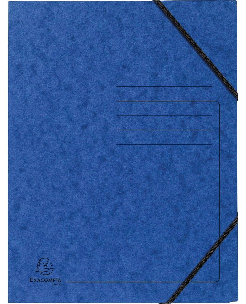 Exacompta Eckspanner 555412E DIN A4 Karton blau