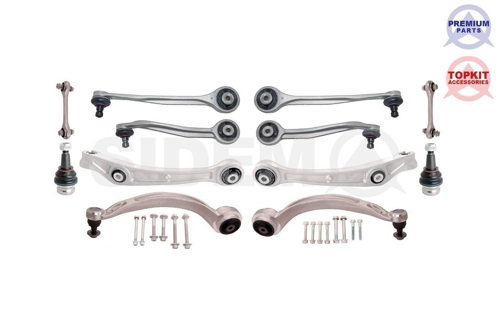 SIDEM 37257 Querlenker Reparatursatz für AUDI A4 Avant (8K5, B8) Vorne