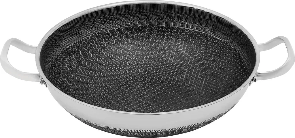 Padella in Acciaio Inox 410 - 35cm con Coperchio - Prezzo di Fabbrica