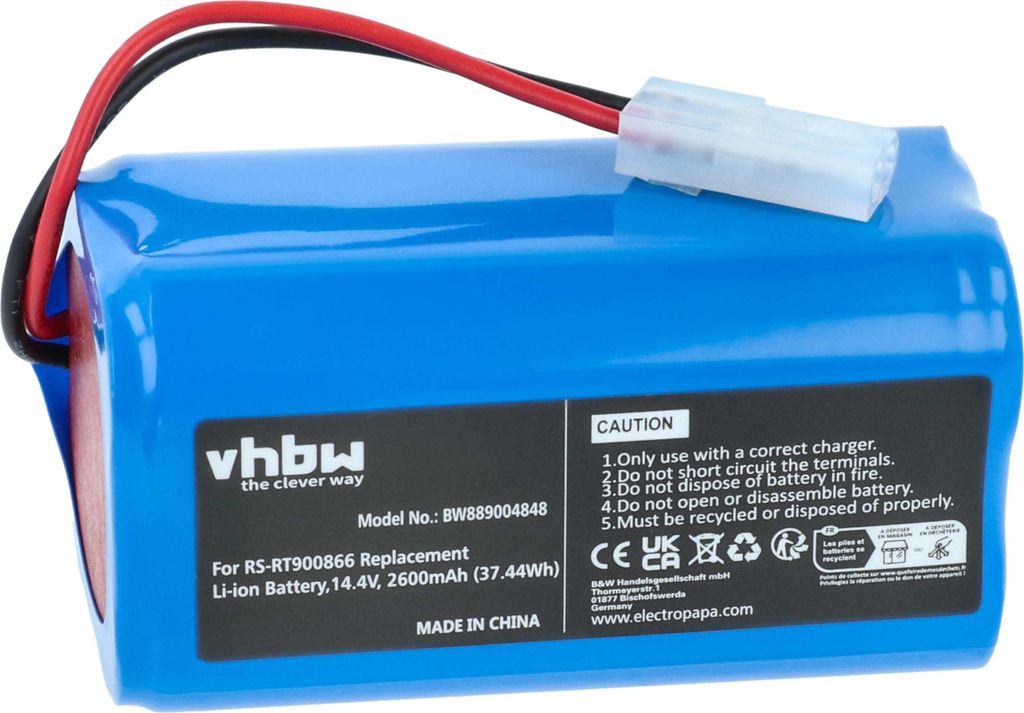 vhbw Akku Ersatz für Rowenta RS-RT900866 für Saugroboter Produktbild 