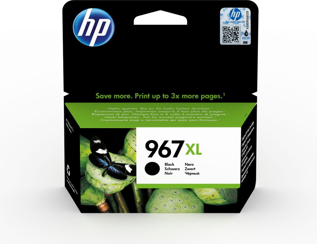 HP 967XL Schwarz Original Druckerpatrone mit hoher Produktbild 