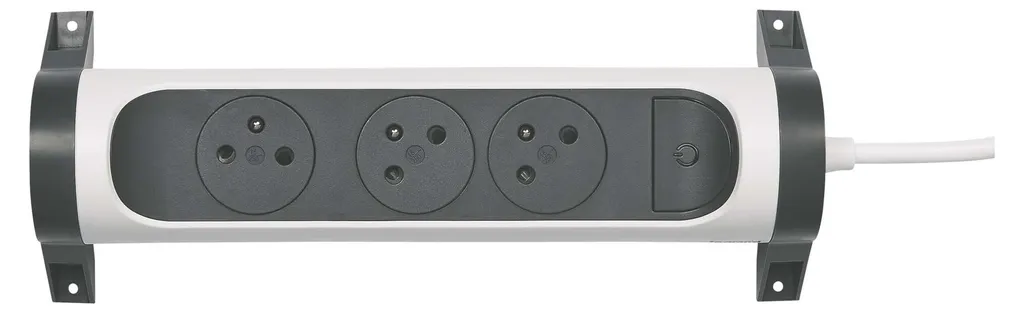 Multiprise de bureau rotative Legrand pour coin informatique et TV