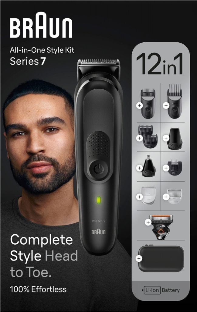 Braun MGK7460 Multigroomer Trymer do brody Maszynka do Zdjęcie produktu 3