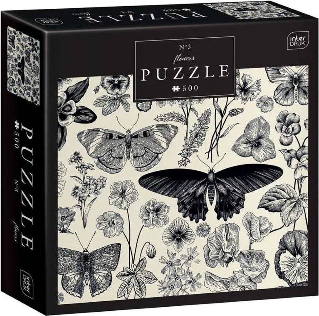 INTERDRUK Puzzle Blumen: Motli und Blumen 500 Puppen