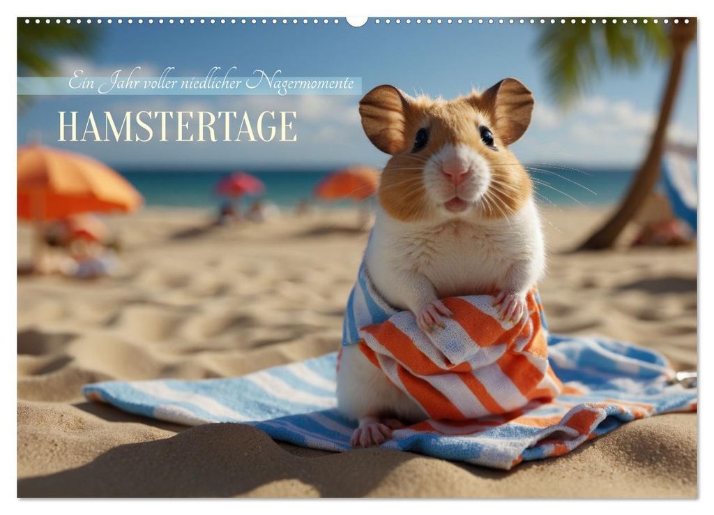 Hamstertage (Wandkalender 2027 DIN A2 quer), CALVENDO Monatskalender