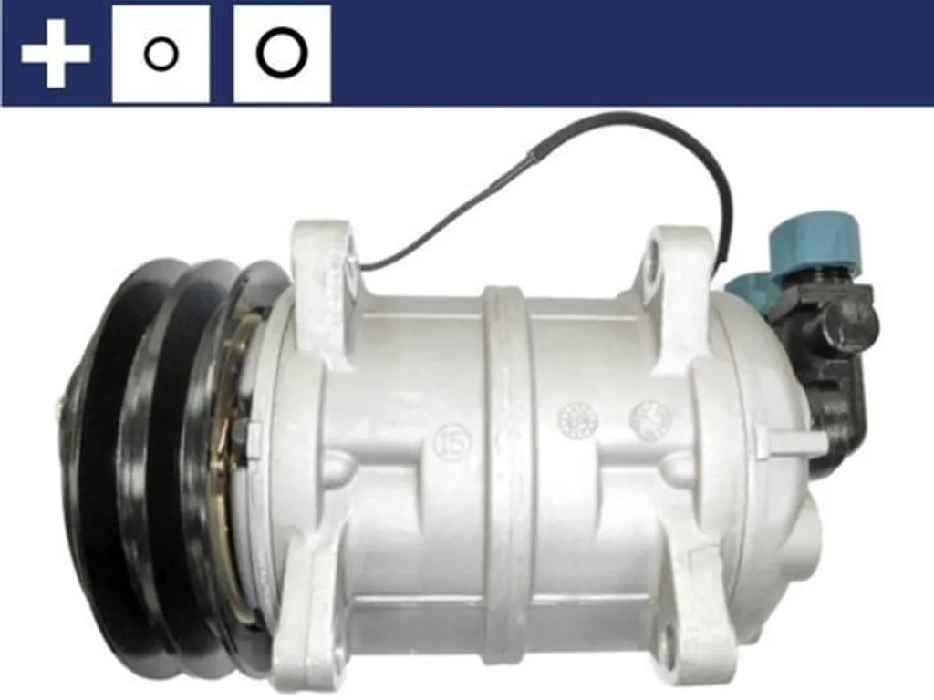 Compresseur de climatisation 12V Ø 135 mm MAHLE pour VOLVO 740 - Qualité OE - 3