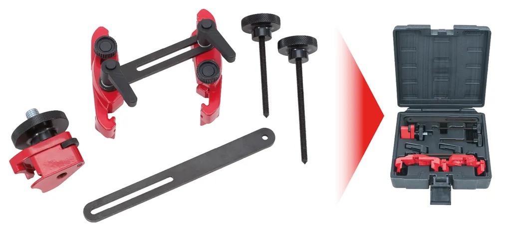 KS Tools 150.3190 Blocco Albero a Camme Universale 4 Pezzi Professionale - 2