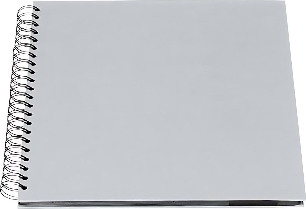 Rössler 1329452177 - S.O.H.O. Wire-O Fotoalbum 290 x 290 mm, 60 Seiten, stone