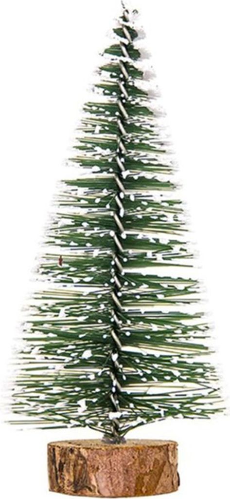 Weihnachtsschmuck realistisch aussehende hölzerne Basis Fade-resistente lebendige Farbe 5 Stile hochsimulierte künstliche Mini-Weihnachtsbaum-Hau...