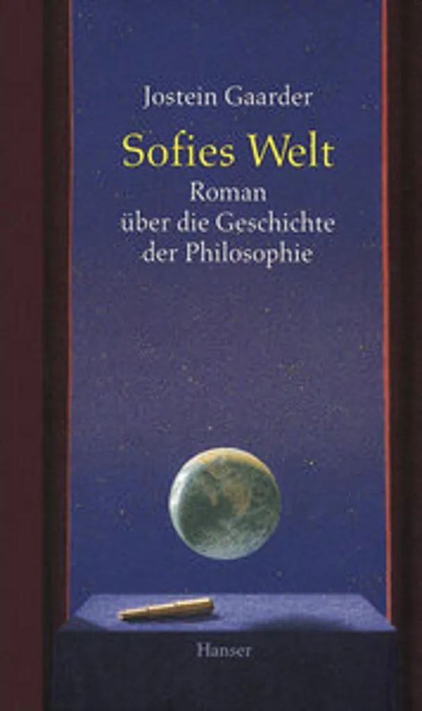 Sofies Welt Le monde de Sophie édition intégrale reliée texte original